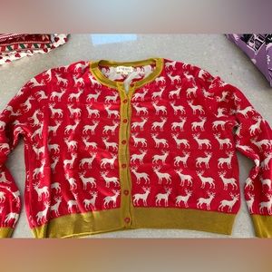 Palava reindeer holiday cardigan, XL